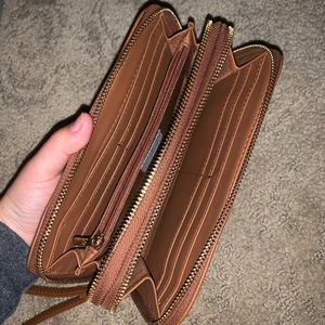 Brown wallet/wristlet